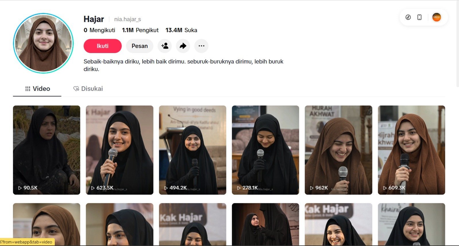 Viral “Ustazah AI” @nia.hajar_s, Dakwah Digital Masuk Babak Baru
