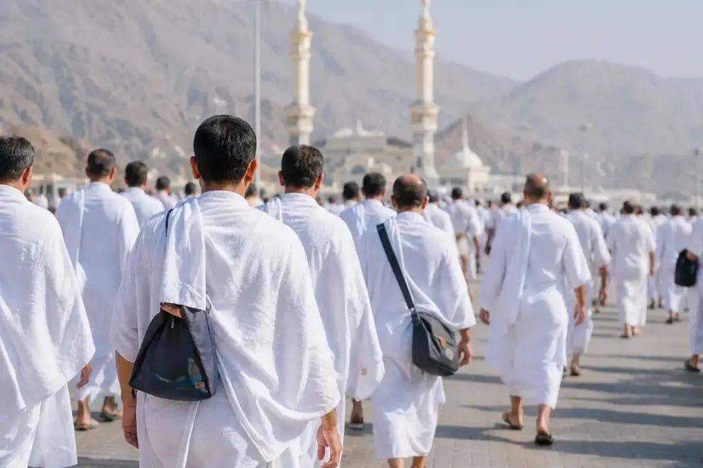 Saudi Sulap Kain Ihram Bekas Jadi Tas, Bantal, dan Suvenir Haji